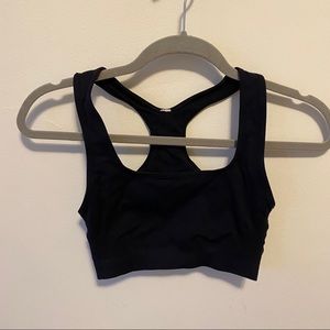 Lululemon Black Yoga Sports Bra Sz 2